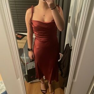 Jenny Yoo KAT dress in rust